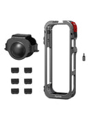 Utility Frame Case Cage for Insta360 X5 Protective Case Silicone Lens Cap Guard