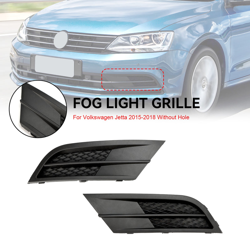Volkswagen Jetta 1.4L 2015-2018 Pair Fog Lamp Cover Grille Grill