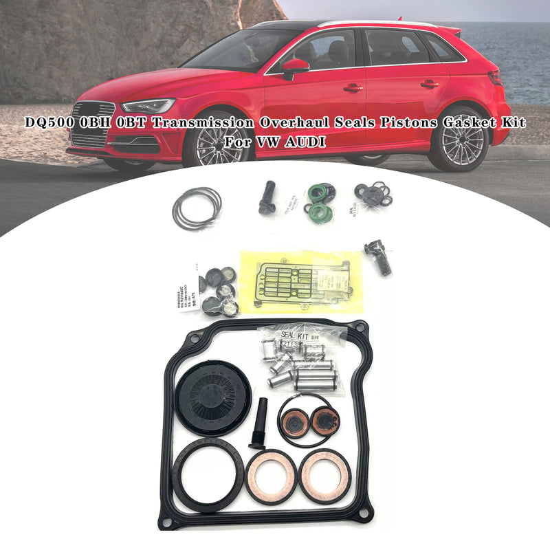 DQ500 0BH 0BT Transmission Overhaul Seals Pistons Gasket Kit For VW AUDI