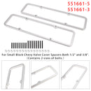 Small Block 1/2"3/8" Valve Cover Spacer 500 Riser 350 For Shaft Mount Roller