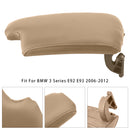 Beige Leather Armrest Centre Console Lid For BMW E90 E91 E92 E93 51169134486