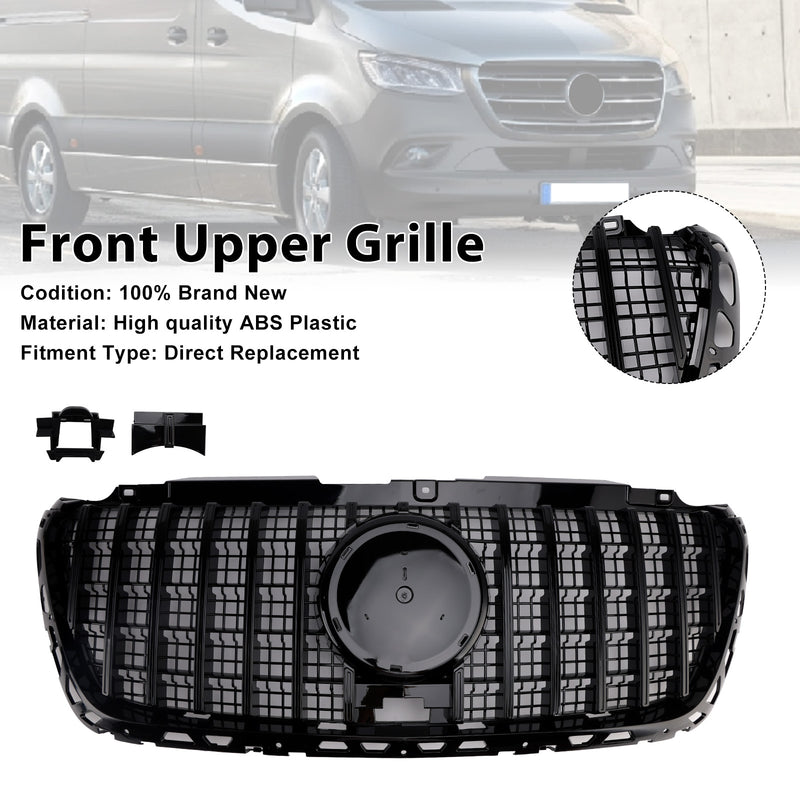 GTR-Style Front Bumper Grill Grille Fit Mercedes Sprinter W907 W910 2018-2023