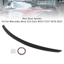 Gloss Black Rear Boot Spoiler For Mercedes-Benz CLS-Class W257 C257 18-23