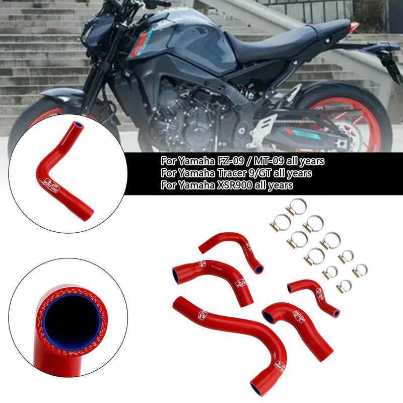 Silicone Radiator coolant Hose For Yamaha MT-09 XSR900 Tracer 9/GT all years