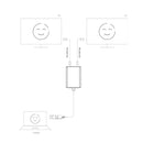 Type C/USB3.0 to Dual HDMI Adapter for Apple M1 M2 Mac Windows Type C/USB3.0 Hub
