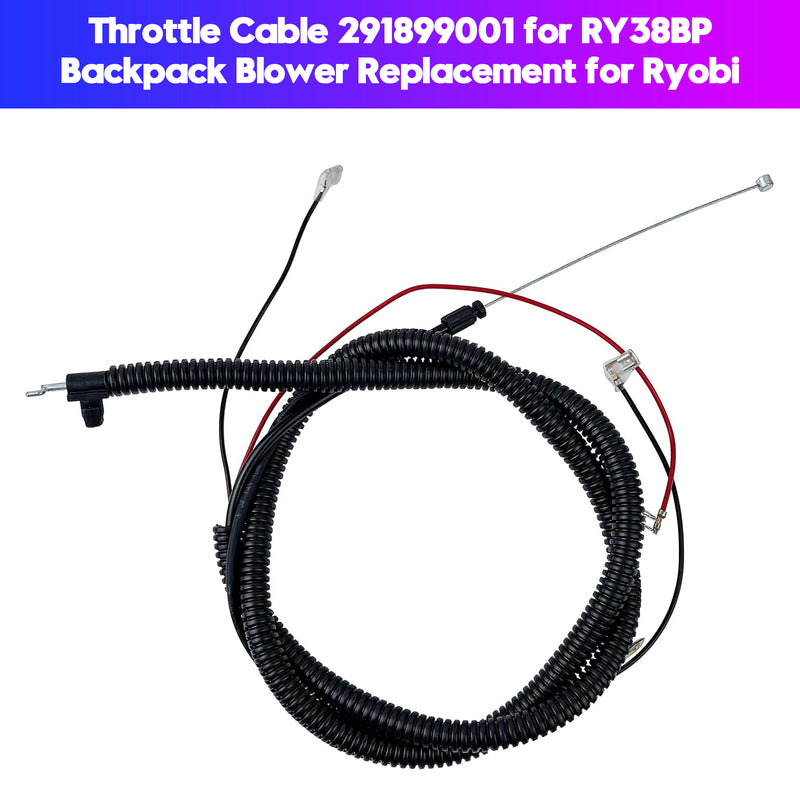 Throttle Cable 291899001 for RY38BP Backpack Blower Replacement for Ryobi