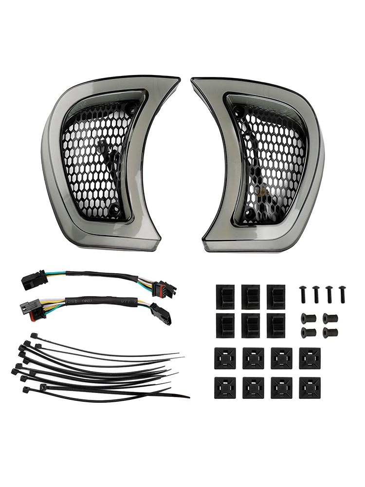 Headlight Fairing Vent LED Light For Road Glide Special FLTRXS 2015-23 Plug Play