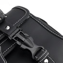 Pu Side Tail Bag Saddlebag Storage Pannier Luggage For Scooter Motorcycle Black