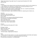 2017-2022 Jeep Grand Cherokee Right Side Bumper Fog Light Cover 68335072AA