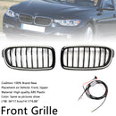 Gloss Black Front Kidney Grille Grill Fit BMW 3 Series F30 F31 F35 2012-2019