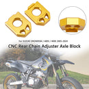 CNC Rear Chain Adjuster Axle Block For SUZUKI DRZ400SM 400S 400E 2005-2024