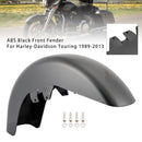 ABS Black Front Fender Fit For Touring Road King Street Glide 1989-2013