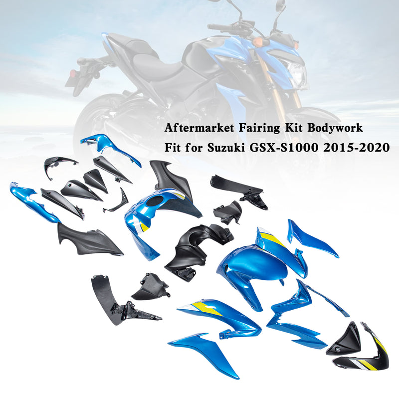 Amotopart Suzuki GSX-S 1000 2015-2020 Plastic Bodywork Fairing Kit