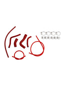 2021-2025 Aprilia RS 660 RS660  Silicone Radiator coolant Hose
