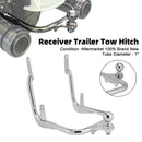 Receiver Trailer Tow Hitch Fit For Touring Electra Street Glide FLHX 2009-2023 Silver