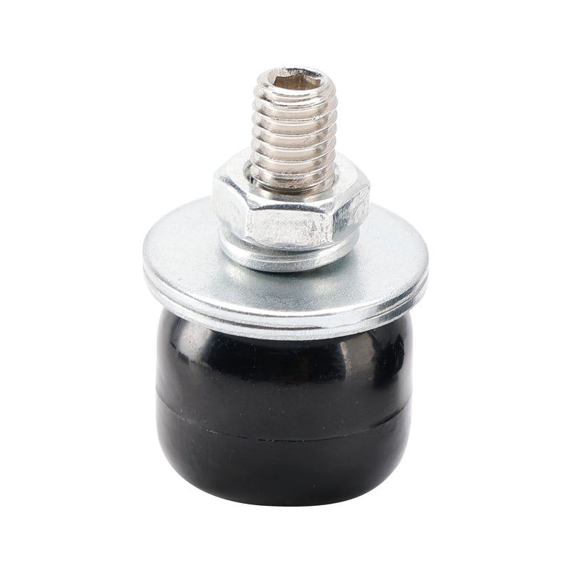 4x Custom SKULL License Plate Bolt Screw Black Plastic Motorcycle Chopper Bobber