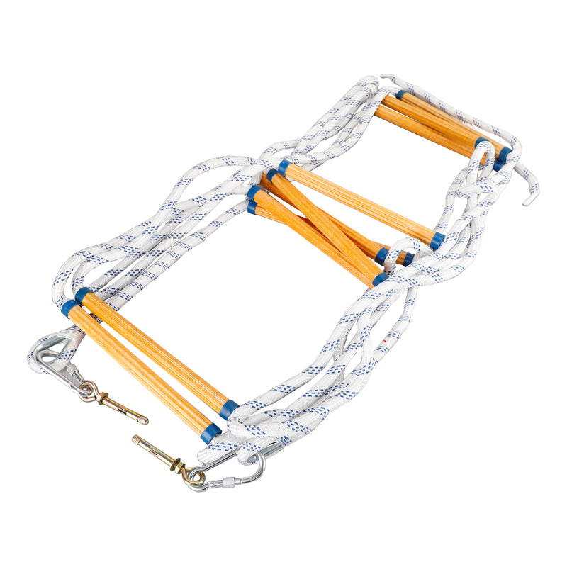 5 Meters Fire Escape Ladder Folding Emergency Rescue Rope Nylon Epoxy Resin Fireproof