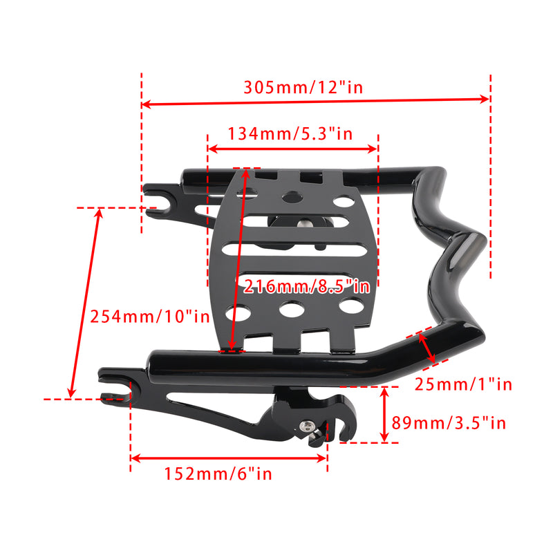 Rear Luggage Rack For Street Glide Road King Road Glide Electra Glide 2009-2025