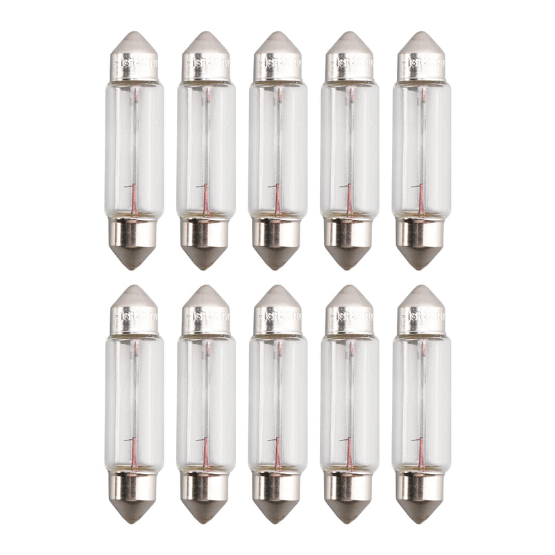 10PCS Car Light Tubular Lamp bulb C10W SV8.5-8 43MM 6429 24V 10W For OSRAM
