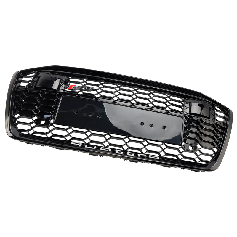 RS6 Style Honeycomb Mesh Front Grill Grille Fit Audi A6 S6 2019-2023 W/ACC