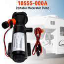 Portable Macerator Waste Pump 18555-000A for Camper RV 12V DC
