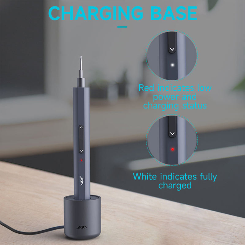 30 Magnetic Drill Bits Electric Torque 0.35N.m Electronic Products Cell Phone Camera Laptop Watch Repair Tool Magnetic Storage Rechargeable Electric Screwdriver 360° Shadowless Built-in LED Lights Mini Electric Screwdriver