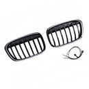 2016-2019 Fit BMW X1 F48 F49 2PCS Gloss Black Front Kidney Grill Grille