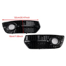 2PCS Front Bumper Grill Fog Light Lamp Covers Fit Audi Q5 2009-2012