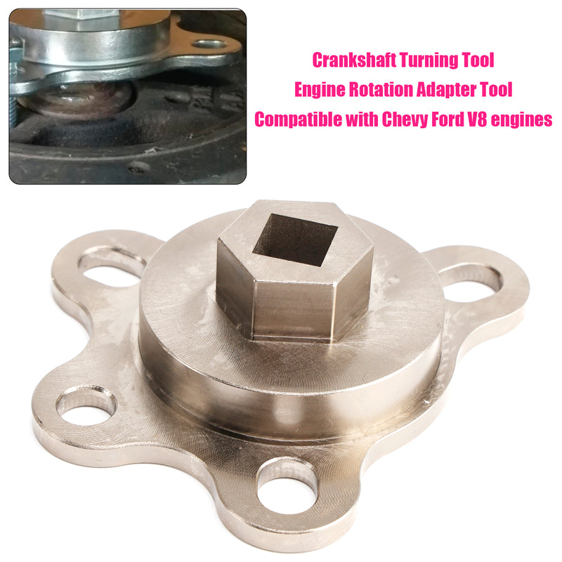 Crankshaft Turning Tool Engine Rotation Adapter Tool For Chevy Ford V8 engines