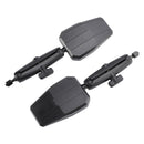 Black Folding Motorcycle Motorbike Mirrors Adventure Mirror Kit Universal Fit