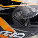DOT Motorcycle Helmet Adult Street Full Face Orange