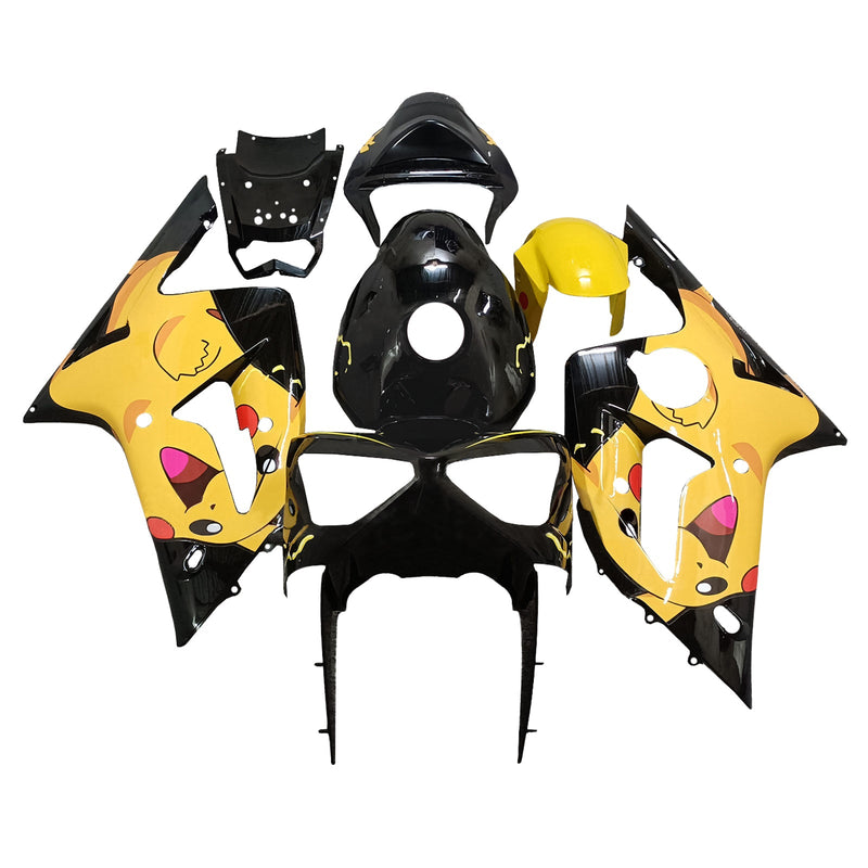 Injection Fairing Kit Bodywork Plastic ABS fit For Kawasaki ZX6R 636 2003-2004