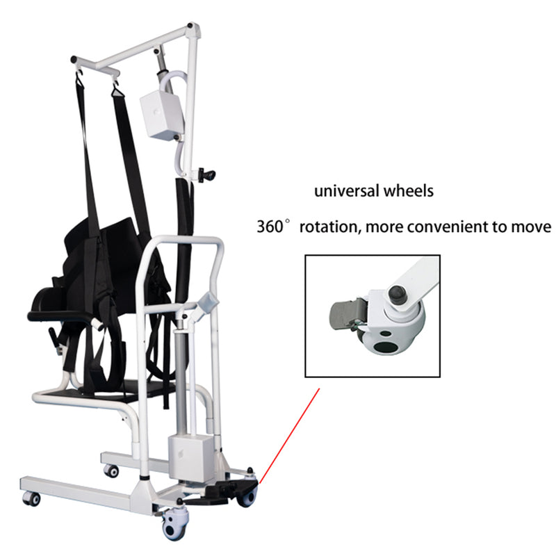 Electric Transfer Chair Patient Lift (4 in 1) for Home  180�� Split Seat 330 lbs Load-Bearing for Elderly Disabled Handicapped  Full Body Sling Portable