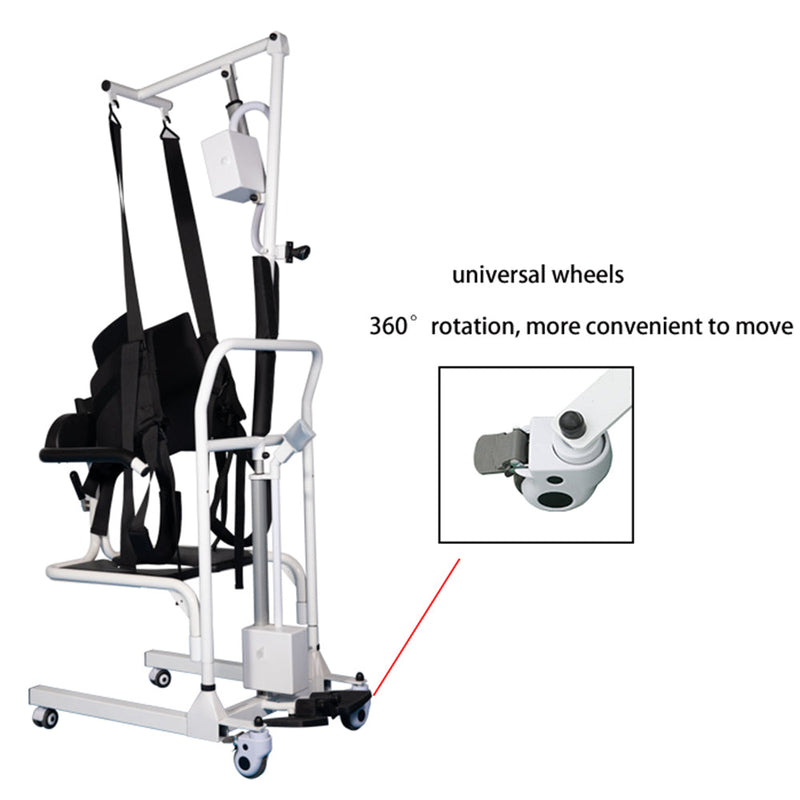 Electric Transfer Chair Patient Lift (4 in 1) for Home   180°  Split Seat 330 lbs Load-Bearing for Elderly Disabled Handicapped  Full Body Sling Portable