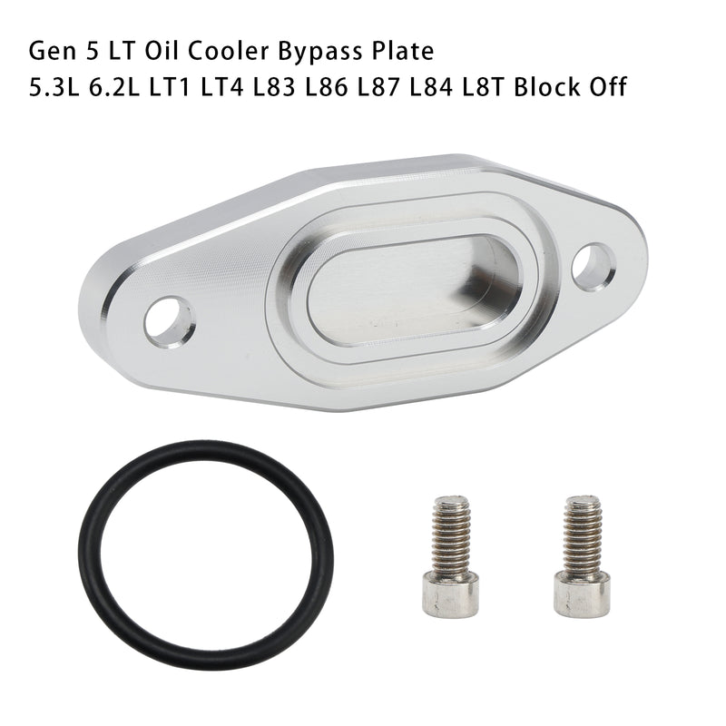 Gen 5 LT Oil Cooler Bypass Plate 5.3L 6.2L LT1 LT4 L83 L86 L87 L84 L8T Block Off