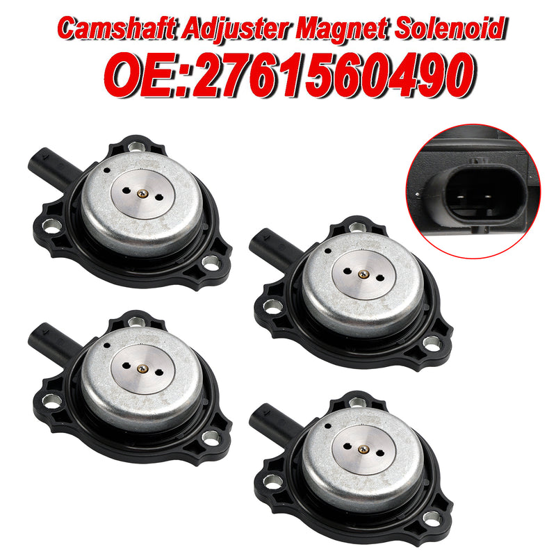 2016-2017 AMG GT S Benz C350e C63 GLE63AMG G550 GLC300 GLE350 400 Metris S550e 4PC Camshaft Adjuster Magnet Solenoid 2761560490 2761560790