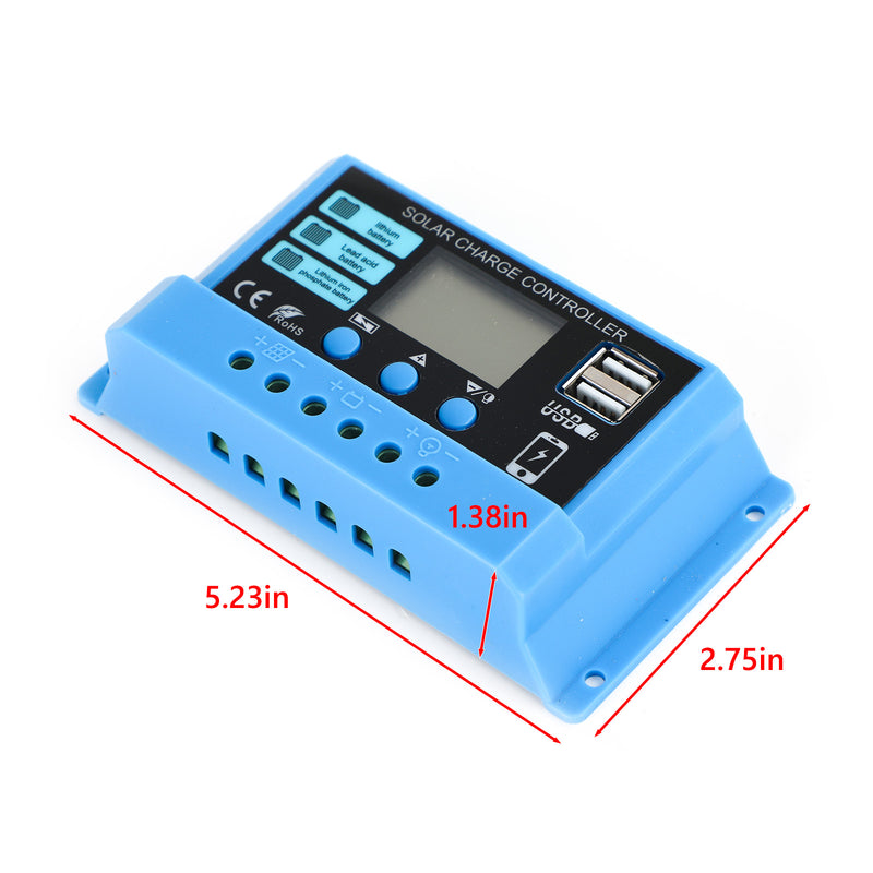PWM 20A Solar Charge Controller PV Regulator For Lifepo4 Lithium Lead Acid Gel