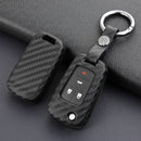 Leather Silicone Car Key Case Cover With Buckle For Chevrolet