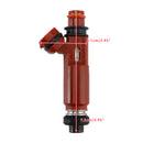 1PCS Fuel Injector 195500-3310 Fit Mazda Miata 1.8L 1999-2001 1955003310