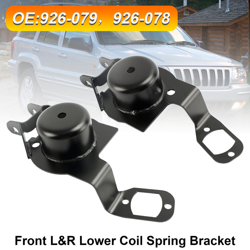 1999-2004 Jeep Grand Cherokee Pair Front Lower Coil Spring Bracket