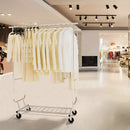 Portable Closet 660lbs Clothing Racks with Wheels Heavy Duty Clothes Rack Metal Clothes Storage