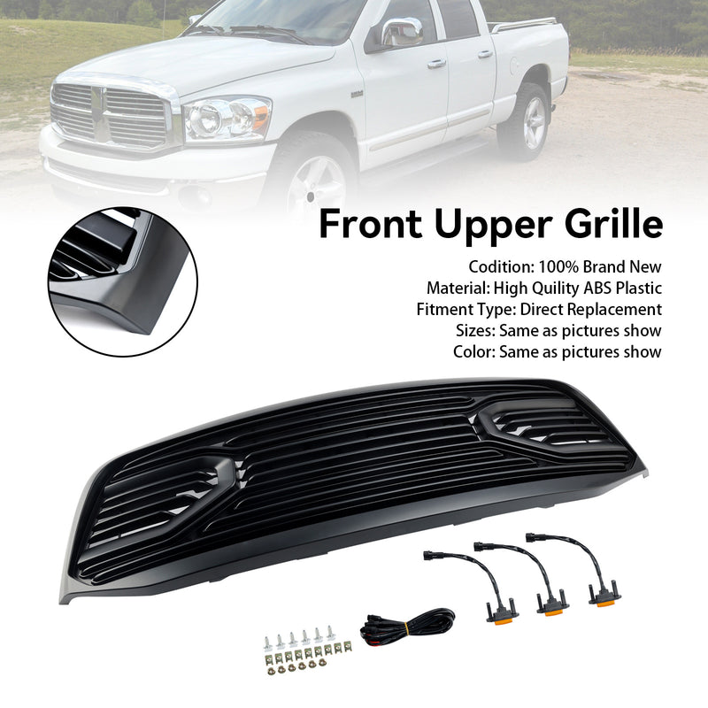 Front Bumper Grill Grille Fit Dodge RAM 1500 06-08 RAM 2500 3500 2006-2009
