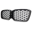 Diamond Front Bumper Kidney Grille Fit BMW X3 G01 X4 G02 2022-2025 Chorme