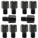 10X MOTORCYCLE MIRROR ADAPTORS 8MM RIGHT HAND FEMALE TO 10MM RIGHT HAND MALE