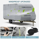 5 Layers Camper Cover 27'-30' Travel Trailer RV Cover Windproof Extra Thick  with Adhesive Repair Patches