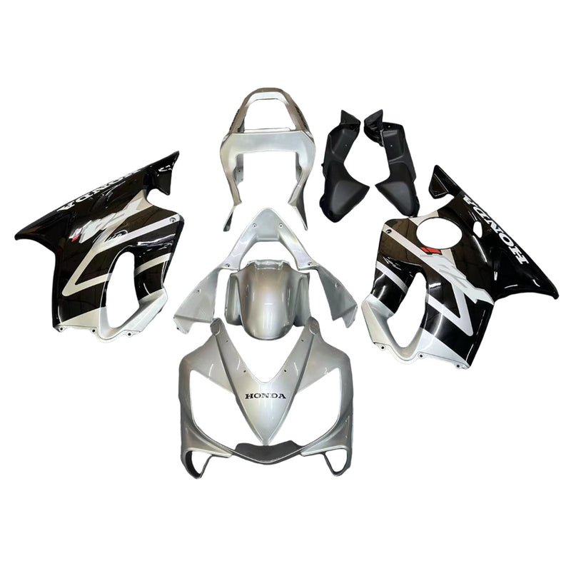 Fairings 2001-2003 Honda CBR 600 F4i Silver & Black F4i  Generic