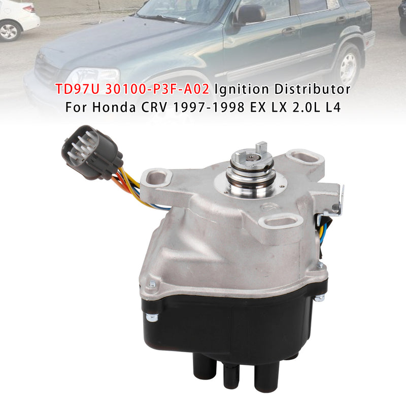 TD97U 30100-P3F-A02 Ignition Distributor For Honda CRV 1997-1998 EX LX 2.0L L4