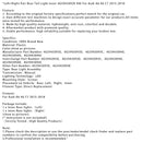 Left+Right Pair Rear Tail Light Inner 4G5945093E 94E For Audi A6 4G C7 2015-2018