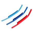 Tri-Color ABS Front Kidney Grille Insert Trims Clip For BMW 7 Series 2023-2025