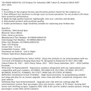 85100044 84824745 LCD Display For Suburban GMC Yukon XL Headrest BACK SEAT 21-24